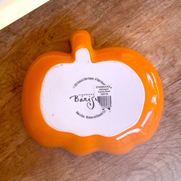 🎃BARISTA STARBUCKS Coffee Company 2003 HALLOWEEN JACK-O-LANTERN CANDY BOWL New - Picture 2 of 8